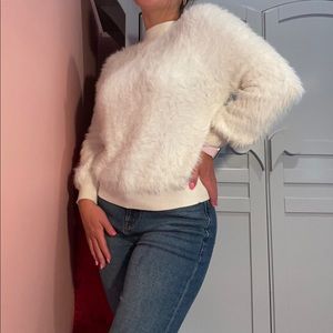 Urban Outfitters Fuzzy White Sweater